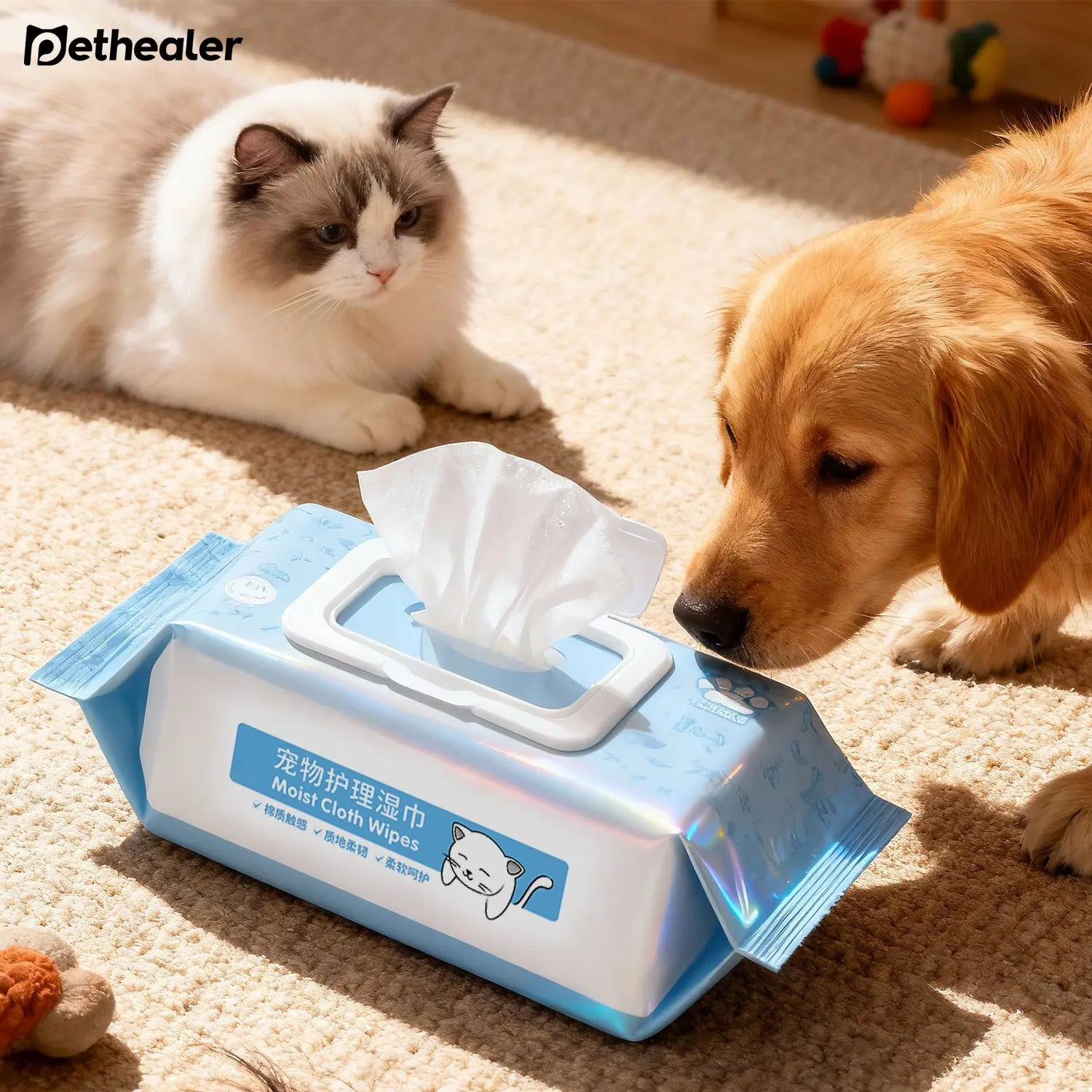 ผ้าเช็ดทำความสะอาดสัตว์เลี้ยง