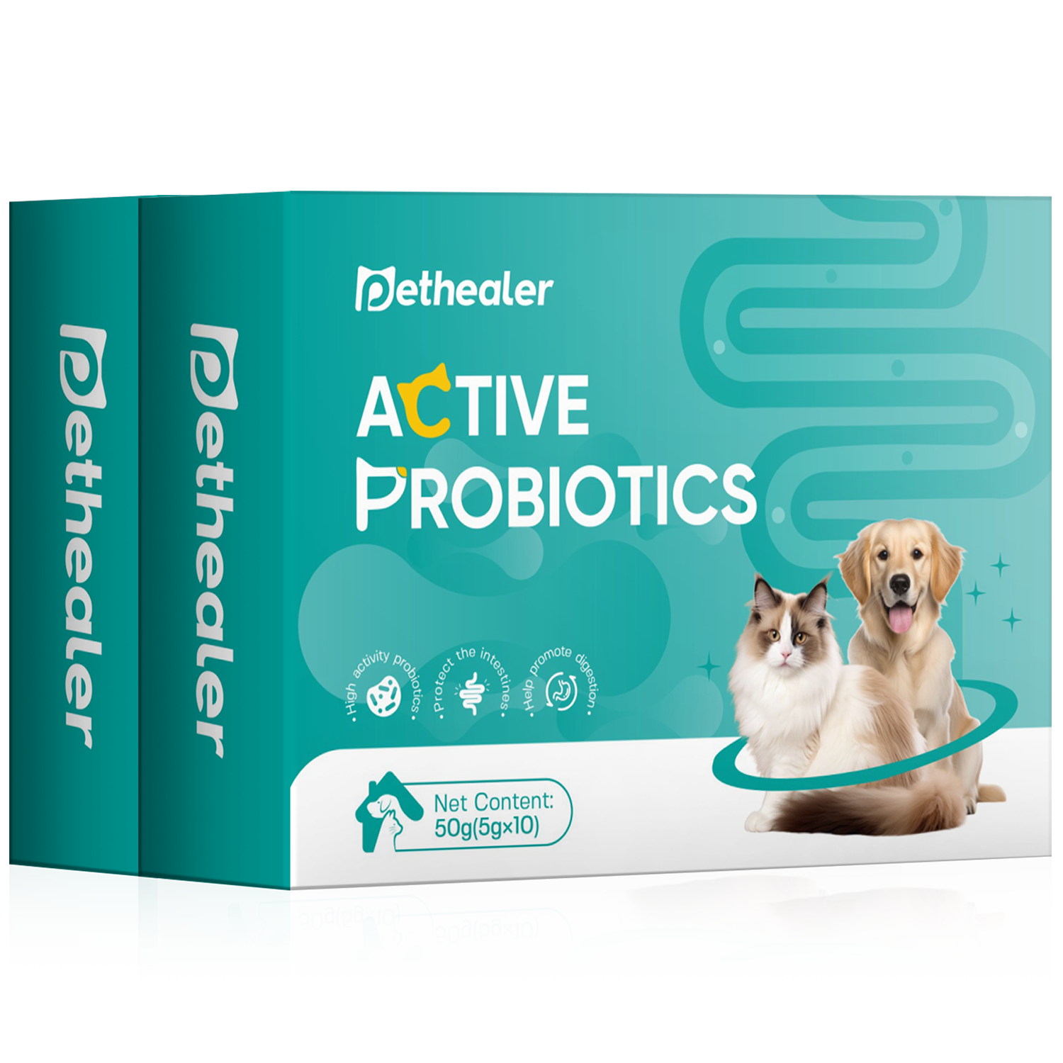 โปรไบโอติกสำหรับสัตว์เลี้ยง (เหมาะสำหรับแมวและสุนัข) สำหรับการดูแลประจำวัน