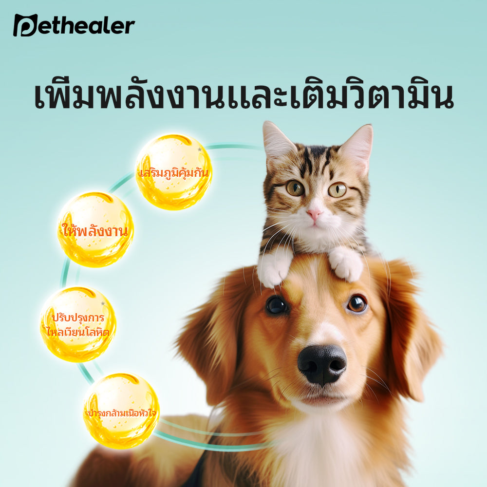 Pethealer เม็ดเคี้ยว Coenzyme Q10 บำรุงหัวใจและพลังงาน