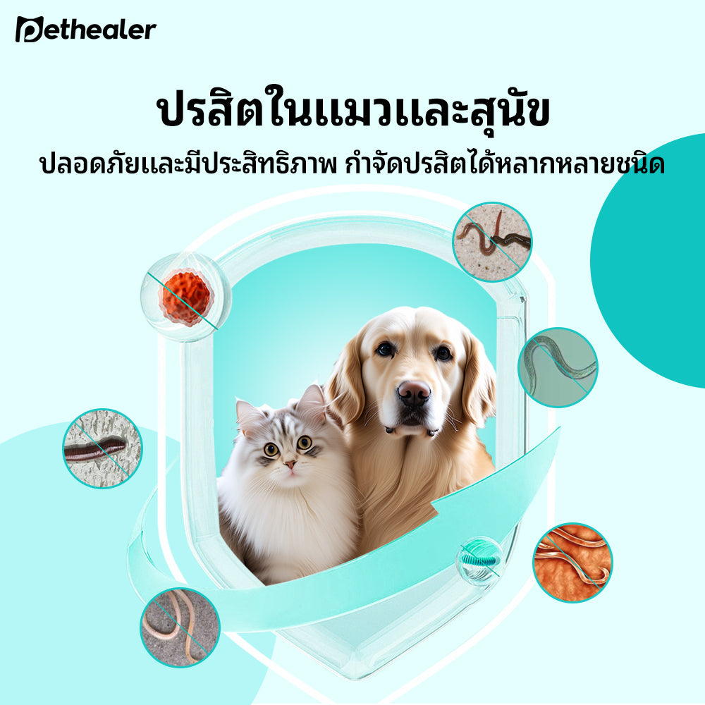 ขนมกำจัดพยาธิภายในสำหรับสัตว์เลี้ยง Pethealer—สูตรปลอดภัย