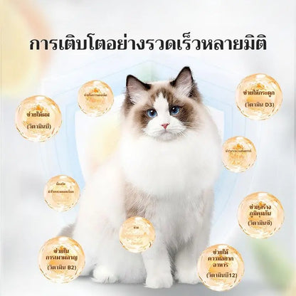 มัลติวิตามินเพื่อปกป้องการเจริญเติบโตอย่างมีสุขภาพดีของสัตว์เลี้ยงของคุณ