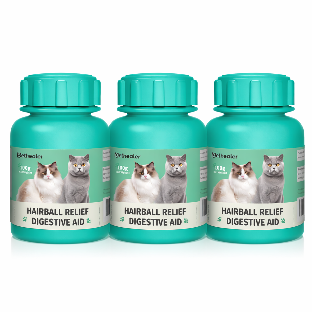 ขนมดูแลก้อนขนสำหรับแมว