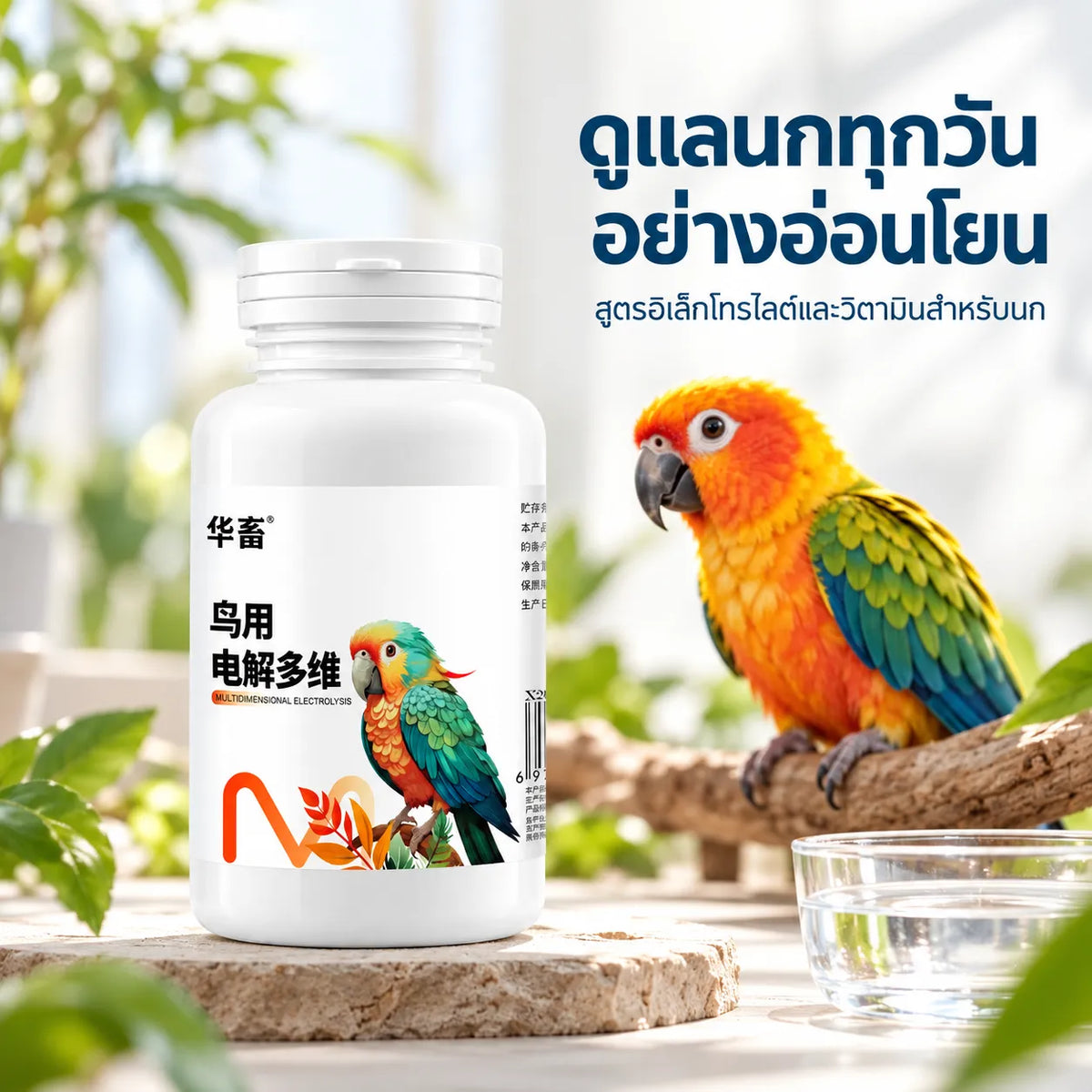 Pethealer Multivitamin & Electrolyte Supplement for Birds – 100g
