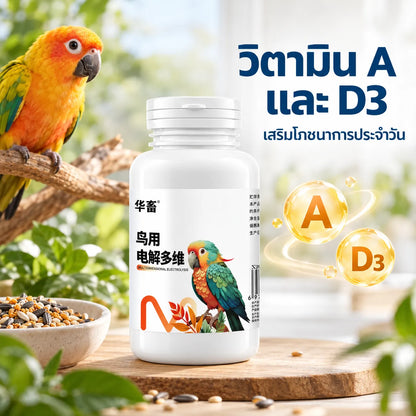 Pethealer Multivitamin & Electrolyte Supplement for Birds – 100g
